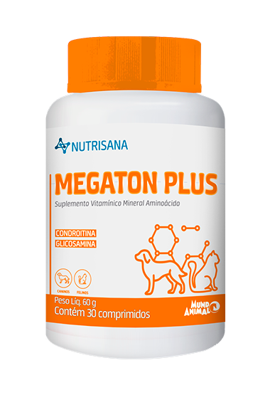 MEGATON PLUS (COLÁGENO TIPO II, CONDROITINA, GLICOSAMINA, CURCUMINA E BOSWELLIA SERRATA)